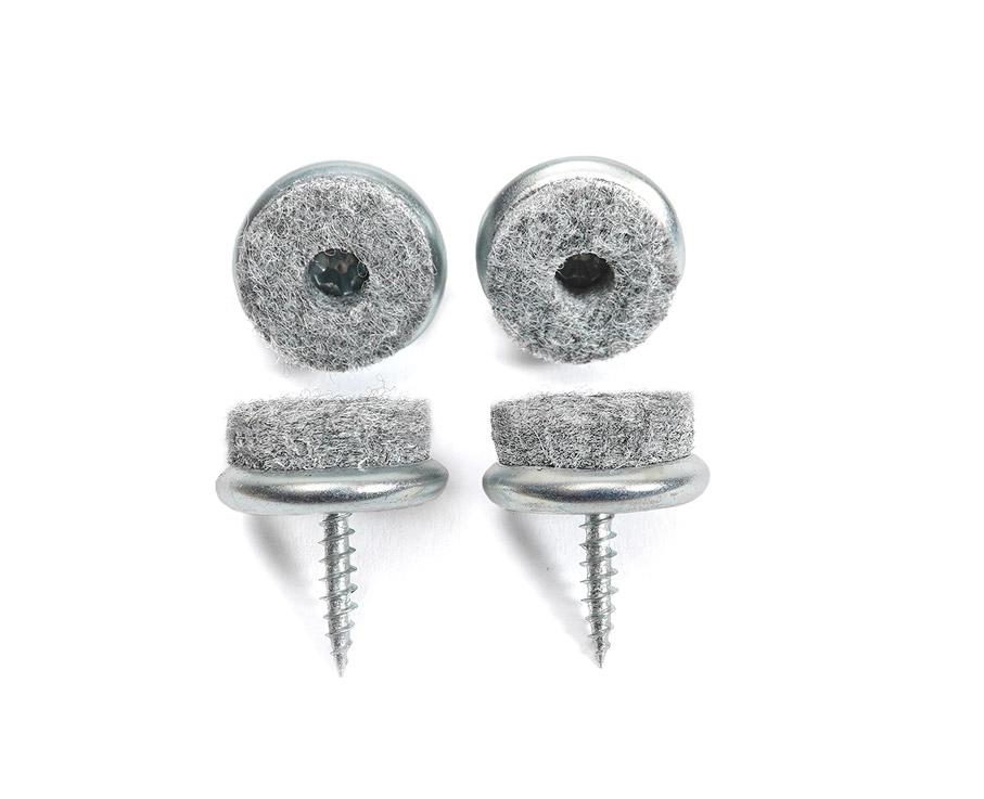 Filzgleiter zum Anschrauben an Holzstühle, Durchmesser 20 mm
